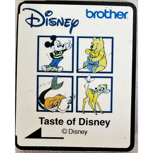 Disney Taste of Disney Embroidery card for embroidery machines Card only - Picture 1 of 2